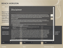 Tablet Screenshot of beachhorizon.com